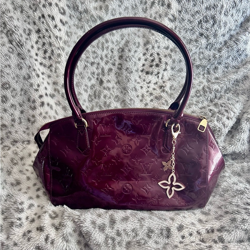 Authentic Burgundy Louis Vuitton vernis bag